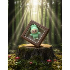 Фігурка Лабубу Labubu The Monsters монстр іграшка дитяча пухнаста зелена 4 см