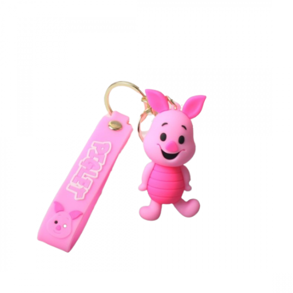 Брелок Вінні Пух П'ятачок Winnie-the-Pooh рожева свинка фігурка іграшка для ключів, рюкзака, сумки 8см