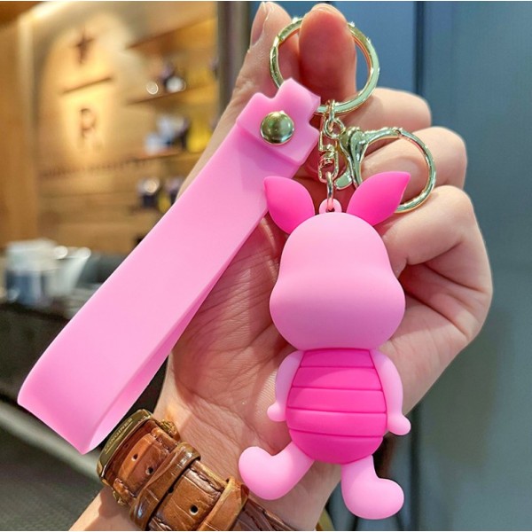 Брелок Вінні Пух П'ятачок Winnie-the-Pooh рожева свинка фігурка іграшка для ключів, рюкзака, сумки 8см