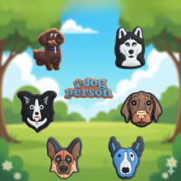 Джибітси собаки домашні тварини Dog Jibbitz 7 шт аксесуари крокс прикраса