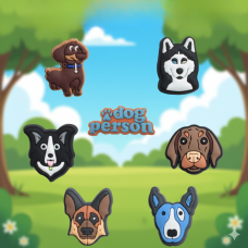 Джибітси собаки домашні тварини Dog Jibbitz 7 шт аксесуари крокс прикраса