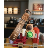 Брелок Капибара capybara на ключи, на сумку фигурка игрушка антистресс подвеска 5,5 см