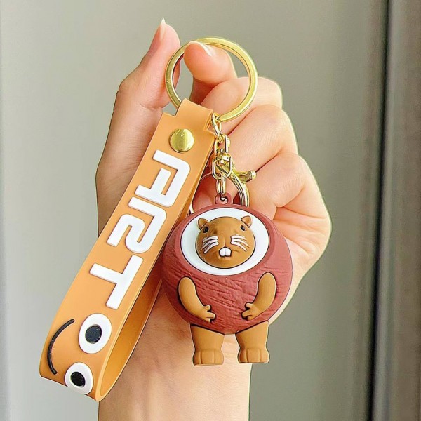 Брелок Бурбалоні Лулілолі Burbaloni Luliloli Капібара в кокосі Італійські брейнрот меми фігурка іграшка для ключів, рюкзака, сумки 6 см