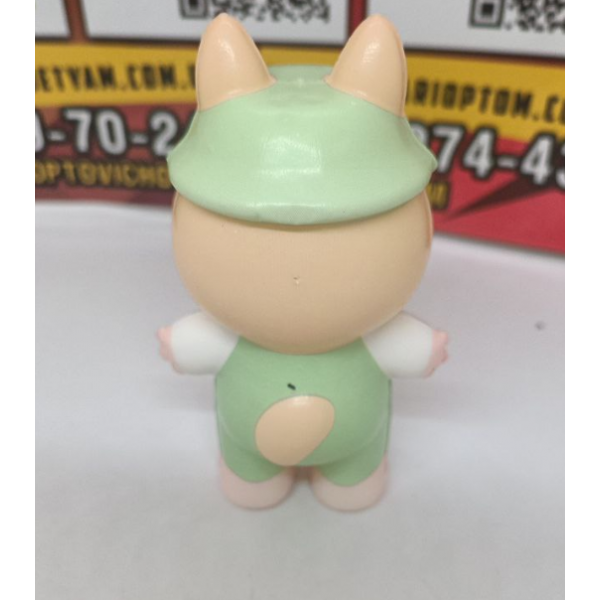 Игрушка антистресс сквиш Лабубу Labubu игрушка зеленая 12 см