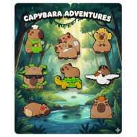 Джибітси Капібара capybara Jibbitz 8 шт аксесуари крокс прикраса