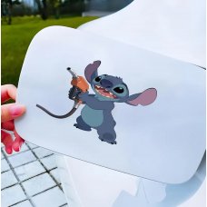 Автомобільна наклейка 3D Ліло та Стіч Lilo and Stitch 10X10см