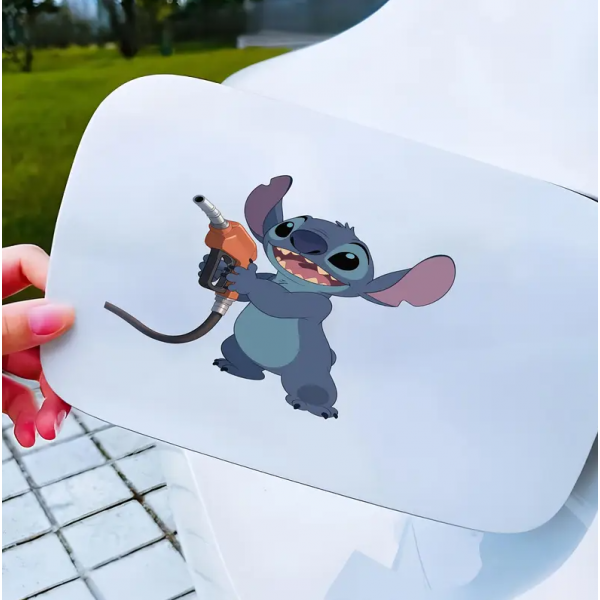 Автомобільна наклейка 3D Ліло та Стіч Lilo and Stitch 10X10см