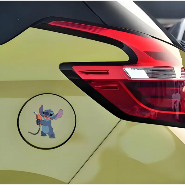 Автомобільна наклейка 3D Ліло та Стіч Lilo and Stitch 10X10см