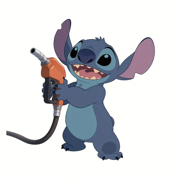 Автомобільна наклейка 3D Ліло та Стіч Lilo and Stitch 10X10см