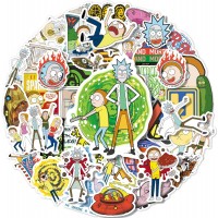 Стикеры Рик и Морти Rick and Morty стикерпак наклейки набор наклейок 49 шт