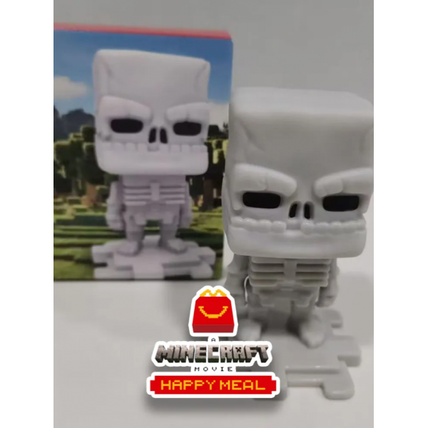 Фигурка скелетон Minecraft (Minecraft Skeleton) - McDonald's Happy Meal Майнкрафт Макдональдс хэппи мил игрушка