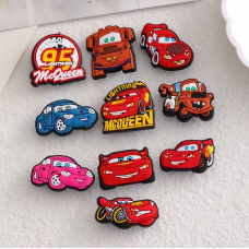 Джибітси Тачки Cars 10 шт аксесуари крокс прикраса