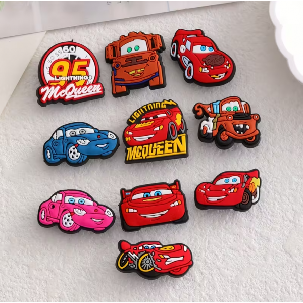 Джибітси Тачки Cars 10 шт аксесуари крокс прикраса