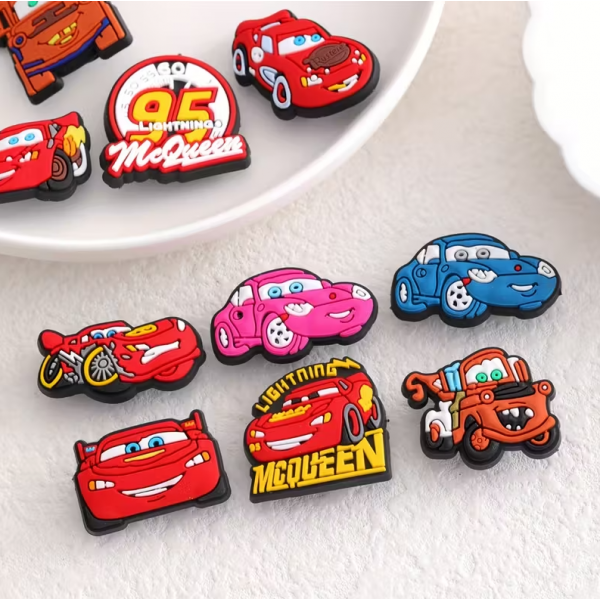 Джибітси Тачки Cars 10 шт аксесуари крокс прикраса