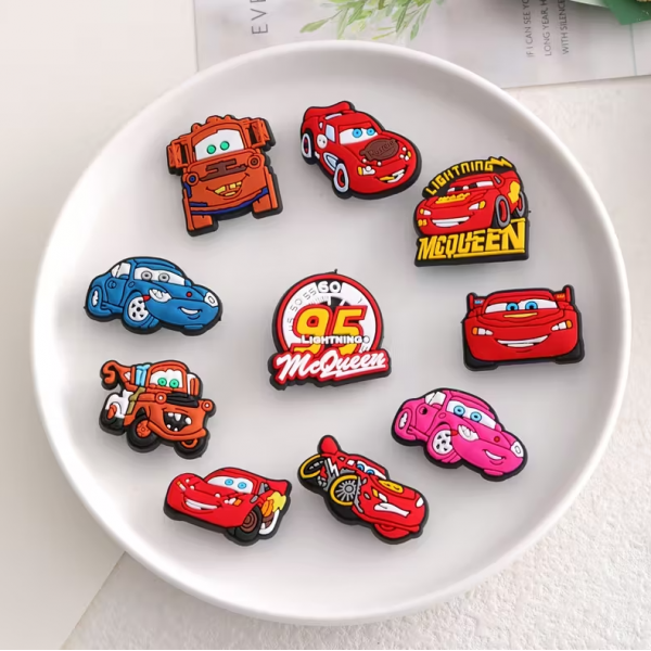 Джибітси Тачки Cars 10 шт аксесуари крокс прикраса