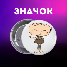 Значок У Світі Денді Roblox Dandy's World на шпильці на рюкзак 44 мм 1 шт