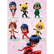Набір фігурок Леді баг та Супер-кіт Miraculous LadyBag дитячі іграшки 9 см 6 шт
