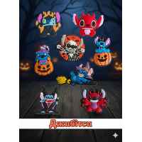 Джибітси Стіч 3D Ліло і стіч Lilo &amp; Stitch 8 шт аксесуари для взуття крокс прикраса