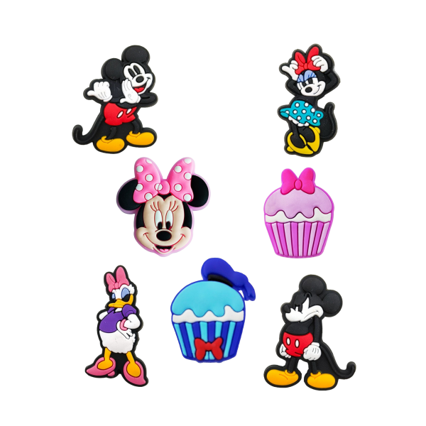 Джибітси Міккі Маус Mickey Mouse Дісней Jibbitz 7 шт аксесуари крокс прикраса