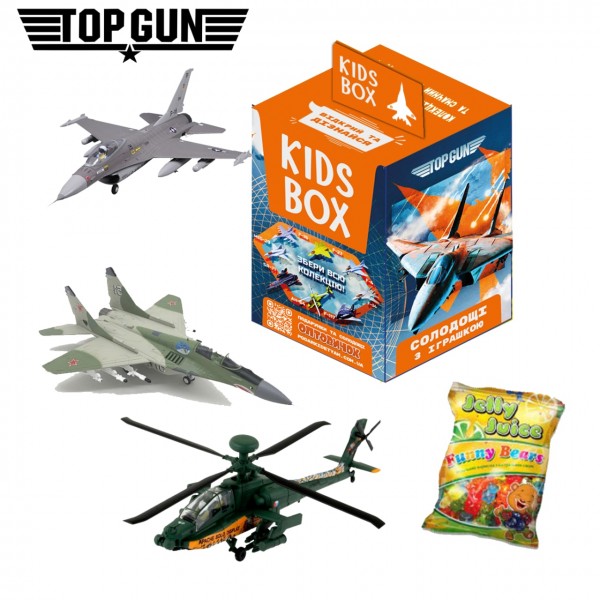 TOP GUN Военная техника Свитбокс Sweet box Кидсбокс коллекционная фигурка с мармеладом