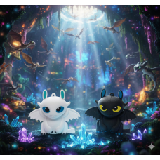 Фігурки Беззубик і Нічна фурія: Брелоки, автоаксесуари, How to Train Your Dragon, дракони