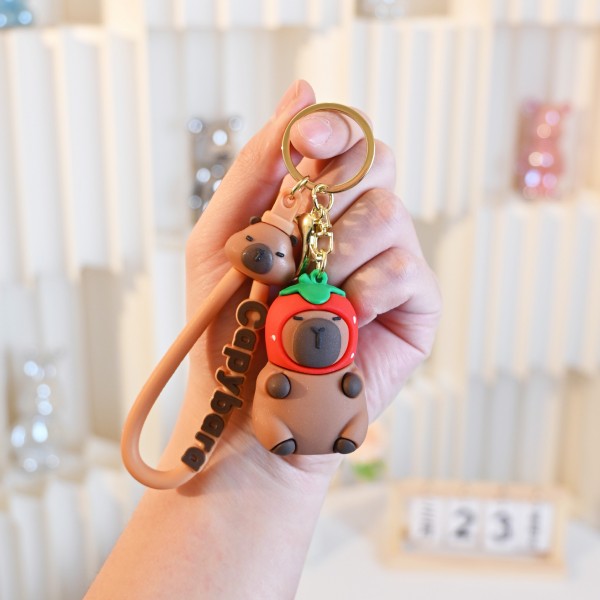 Брелок Капібара capybara фігурка іграшка для ключів, рюкзака, сумки 5 см