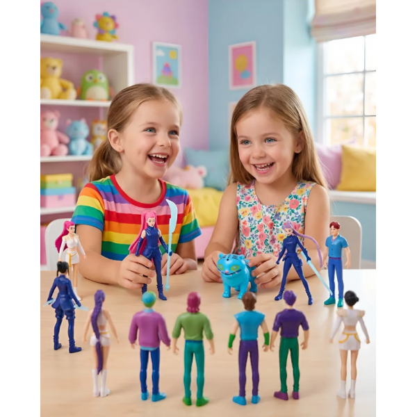 Фігурки мисливців на демонів K-pop Кейпоп мисливці Demon Hunters дитячі іграшки 12 шт 10-12 см