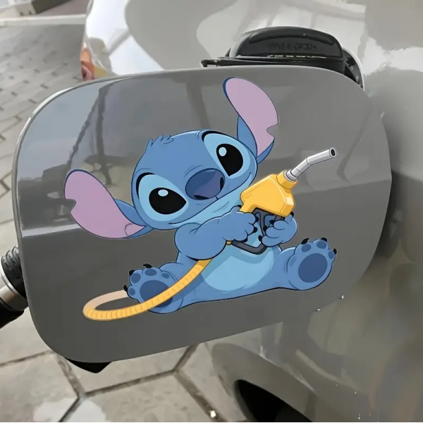 Автомобильная наклейка 3D Лило и Стич Lilo and Stitch 10X10см