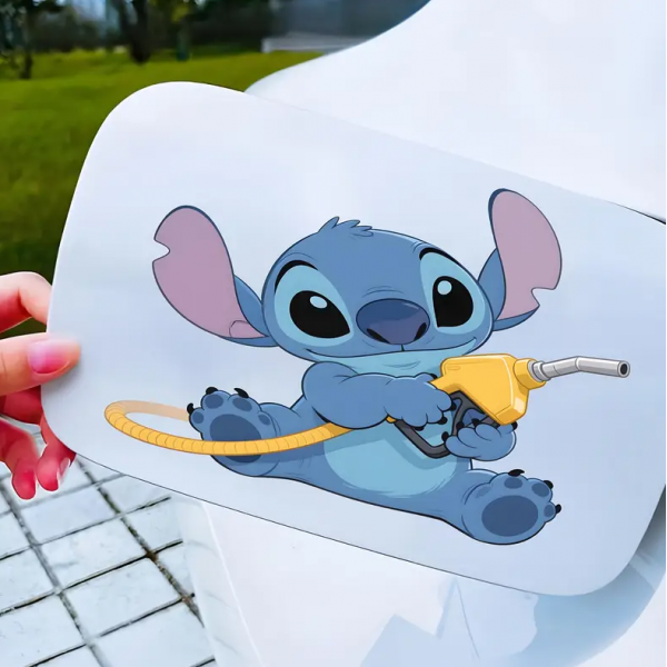 Автомобильная наклейка 3D Лило и Стич Lilo and Stitch 10X10см