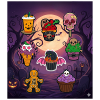 Джибитсы Хэллоуин Halloween Jibbitz 8 шт аксессуары крокс украшение