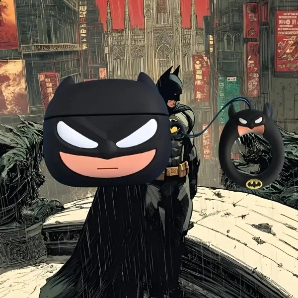 Чехол для наушников Бэтмен футляр для наушников защитный силикон