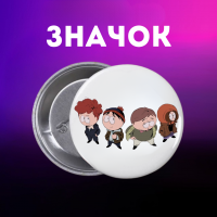 Значок Південний Парк Саус Парк South Park на шпильці на рюкзак 44 мм 1 шт
