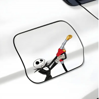 Автомобильная наклейка 3D Кошмар перед Рождеством Джек Скеллингтон Jack Skellington 10X10см