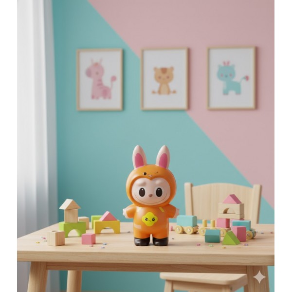 Игрушка антистресс сквиш Лабубу Labubu игрушка желтая 12 см