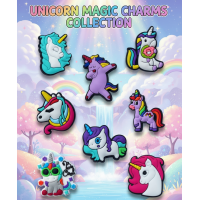 Джибітси єдиноріг Jibbitz 8 шт аксесуари крокс прикраса