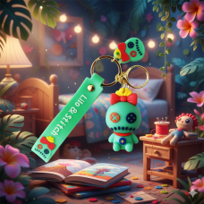 Стіч брелок Ліло і Стіч Stitch Scrump Чуча силіконовий брелок для ключів аксесуар