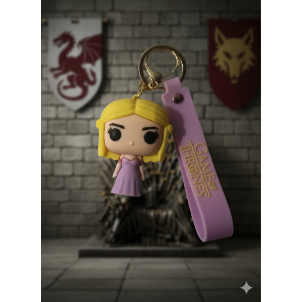 Брелок Игра престолов Дейнерис Game of Thrones Daenerys Targaryen Мать Дракона детский брелок на рюкзак, ключи 5,5 см