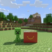 Фигурка Крипер Minecraft (Minecraft Creeper) - McDonald's Happy Meal Майнкрафт Макдональдс хэппи мил игрушка