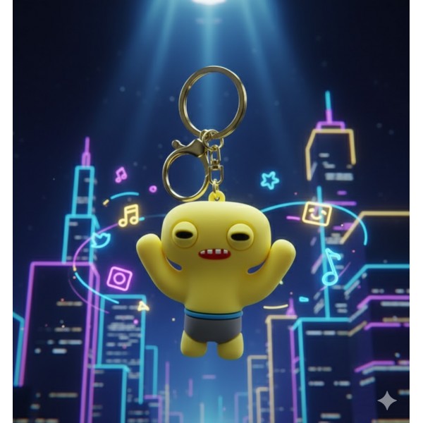 Брелок Фуглер Fuggler лимонний фігурка іграшка для ключів, рюкзака, сумки 5 см