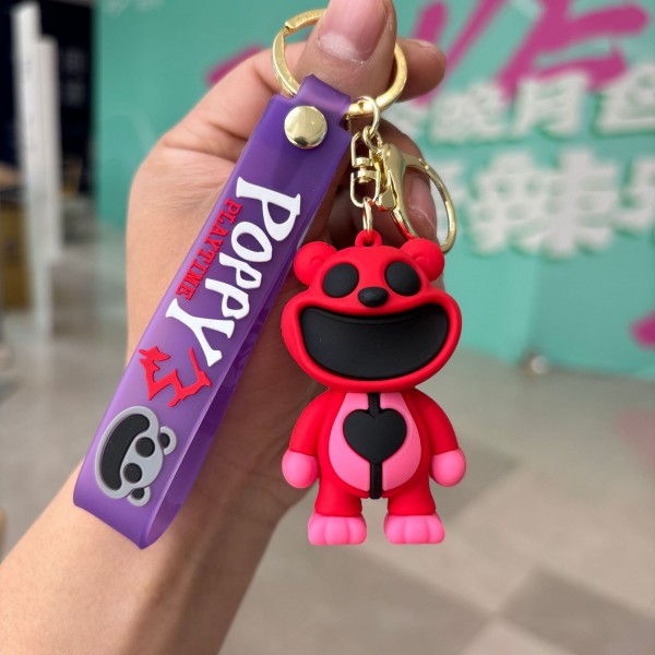 Брелок Усміхнені звірі Smiling critters Смайлики ведмедик Боббі фігурка іграшка для ключів, рюкзака, сумки 6 см