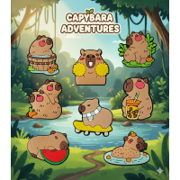 Джибітси Капібара capybara Jibbitz 8 шт аксесуари крокс прикраса