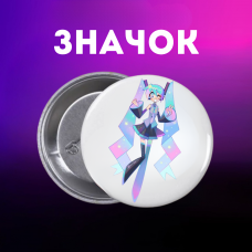 Значок Саллі Фейс Sally Face на шпильці на рюкзак 44 мм 1 шт