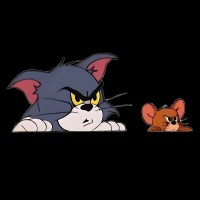 Автомобільна наклейка 3D Том та Джеррі Tom and Jerry 20X10 см