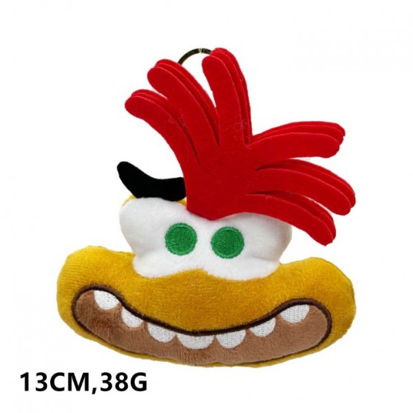 Брелок Думками навиворіт плюшевий Inside Out Тривожність інсайд брелок на ключі, на сумку 13 см