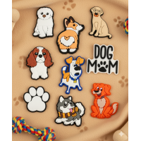 Джибітси собаки домашні тварини Dog Jibbitz 9 шт аксесуари крокс прикраса