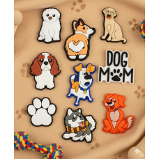 Джибітси собаки домашні тварини Dog Jibbitz 9 шт аксесуари крокс прикраса