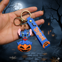 Брелок Стич на тыкве Лило и Стич Lilo Stitch Halloween Хэллоуин фигурка игрушка для ключей, рюкзака, сумки 5,7 см