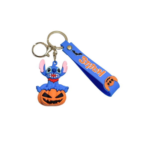Брелок Стіч на гарбузі Ліло та Стіч Lilo Stitch Halloween Хелловін фігурка іграшка для ключів, рюкзака, сумки 5,7 см