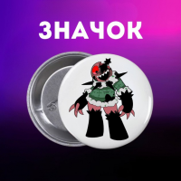 Значок У Світі Денді Roblox Dandy's World на шпильці на рюкзак 44 мм 1 шт