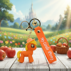 Поні брелок жовтий my little pony креативний мультяшний брелок силіконовий брелок для ключів креативна підвіска 7 см